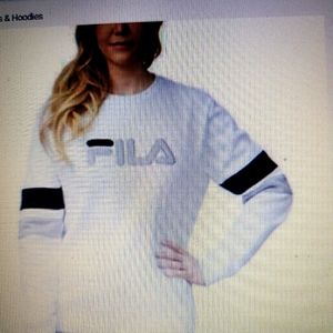 FILA White Small or Medium WOMEN SWEATSHIRT